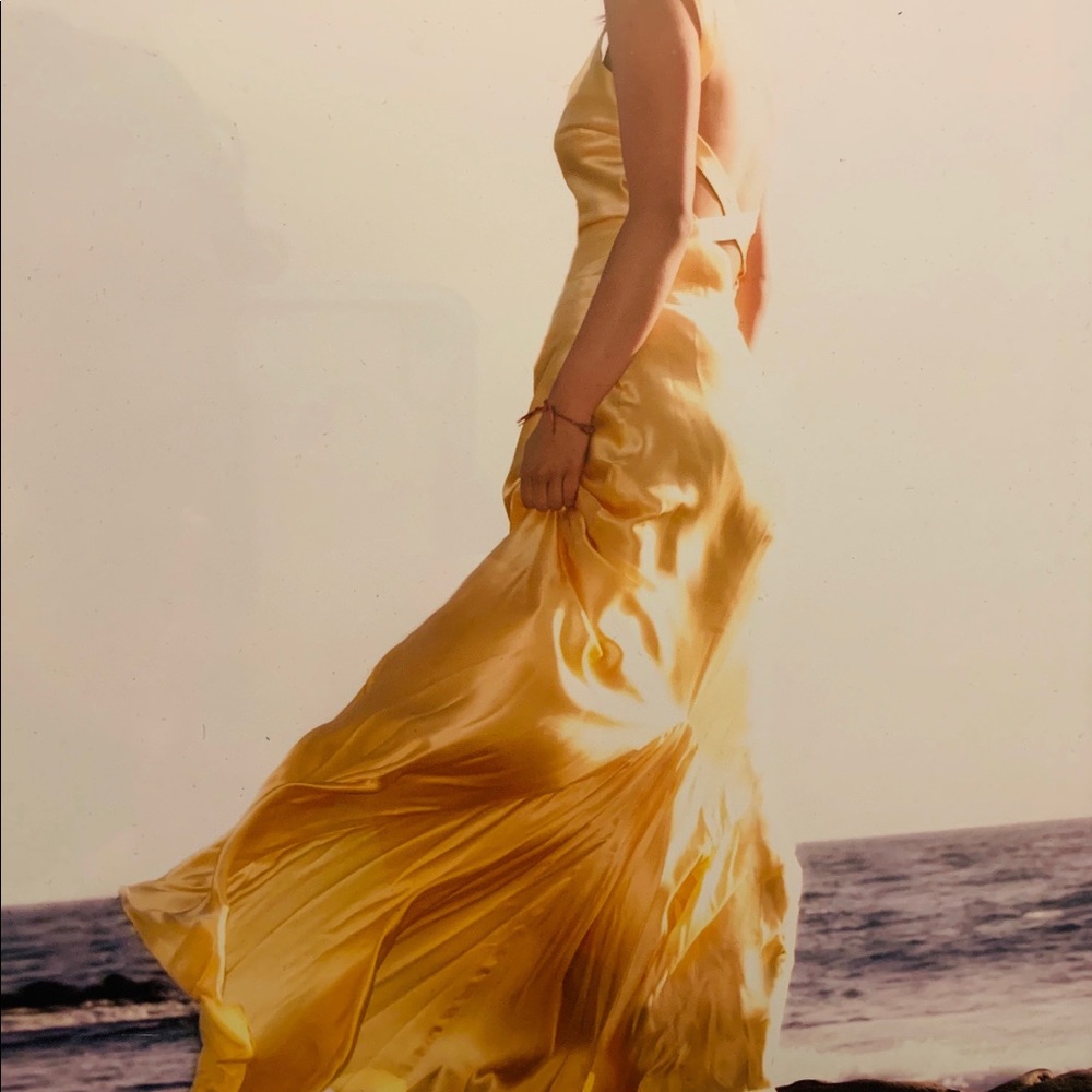 Yellow formal dress size xs